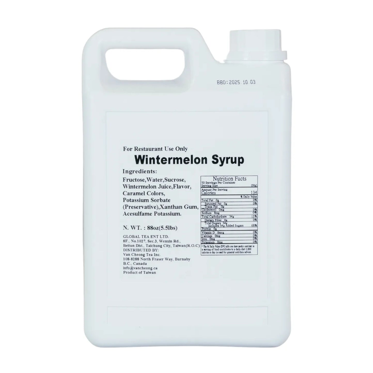Wintermelon Syrup