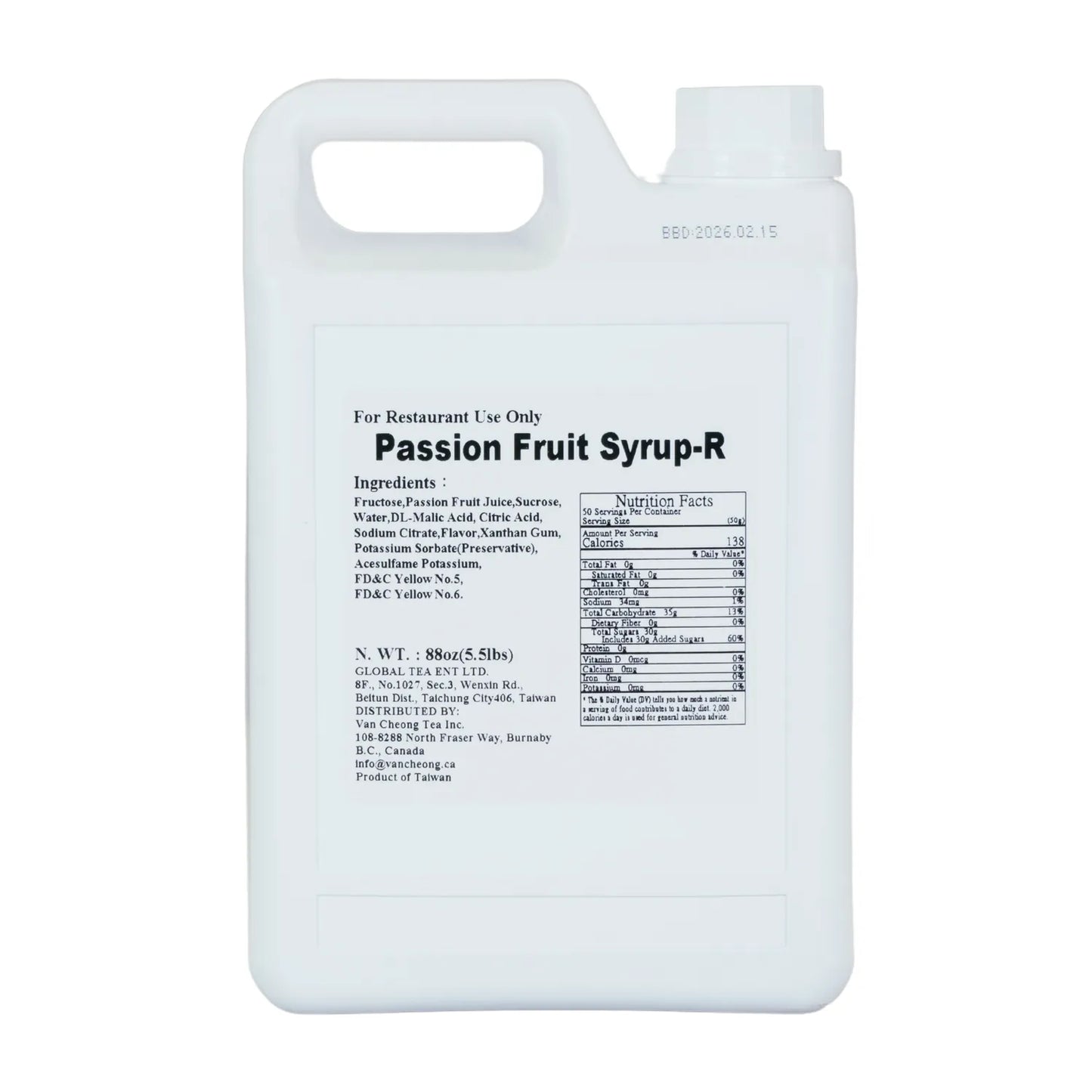 Passion Fruit Syrup-R