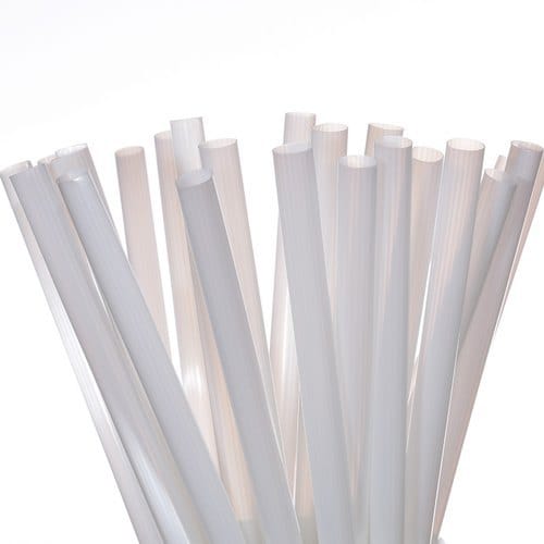 PLA Biodegradable Bubble Tea Straws (12mm) (white)