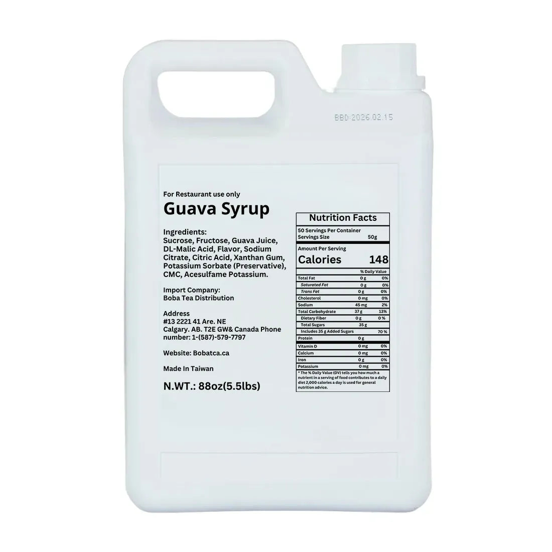 Guava Syrup 2.5 Kg
