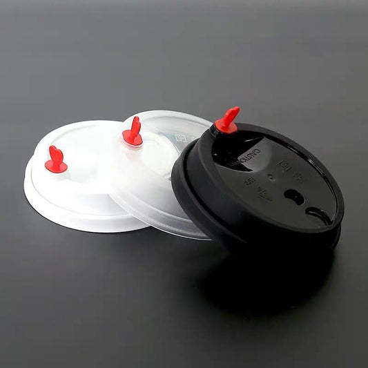 The Lid with Heart stopper / Lids color-Clear /  Square Stopper- White